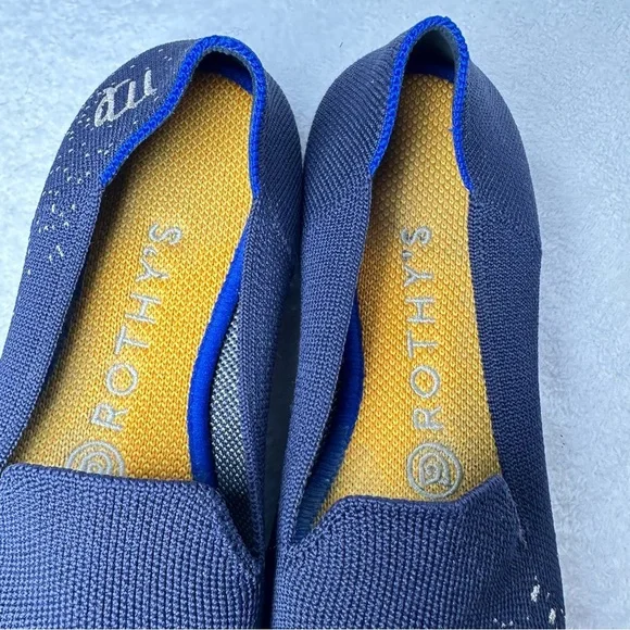 Rothy's  Limited Edition Zodiac Astrology Virgo Loafer Navy Slip On Shoes SizeW6 - Picture 9 of 16